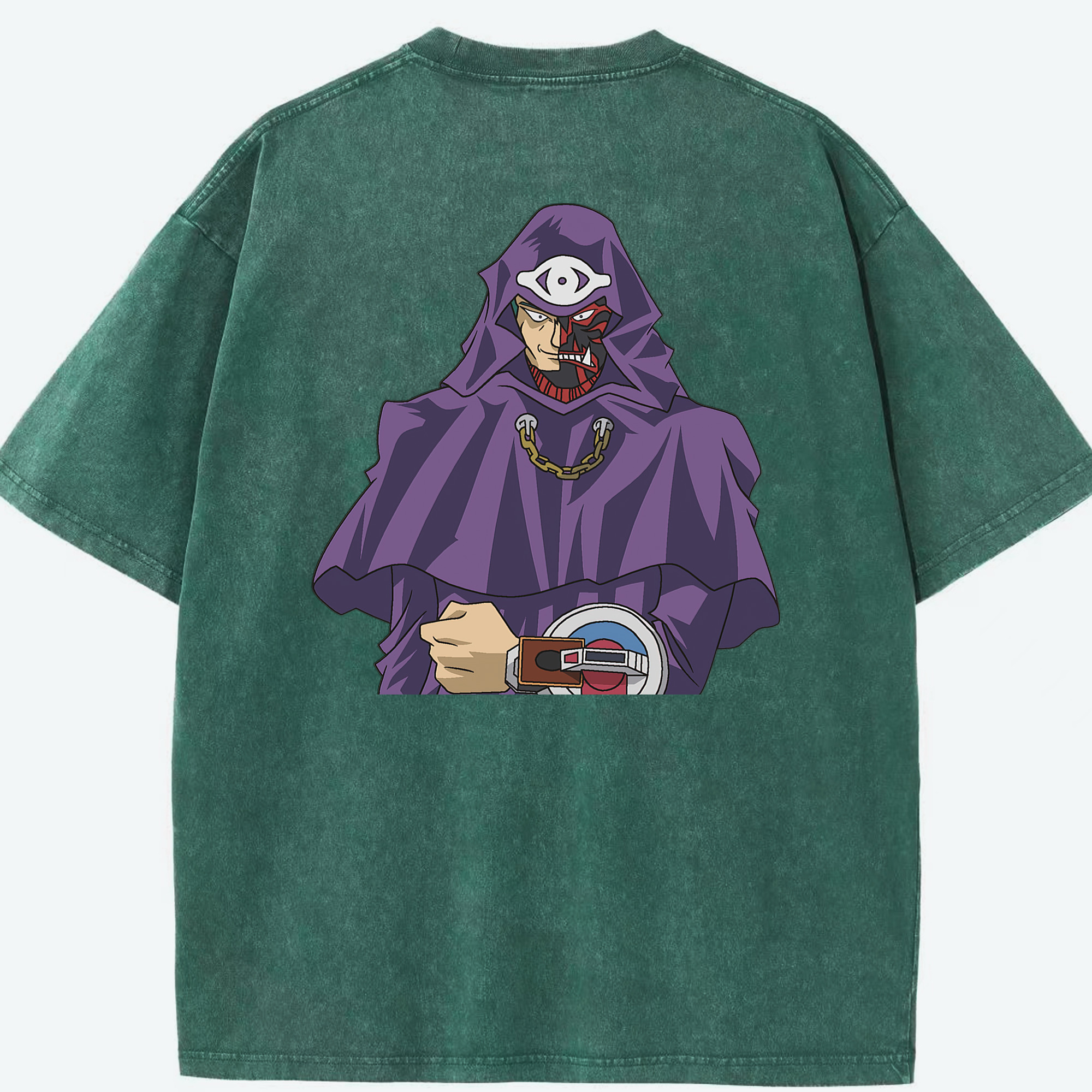 （画像用） 遊☆戯☆王 Yu-Gi-Oh! 綿100% ヴィンテージ風 半袖Tシャツ（背面プリント）